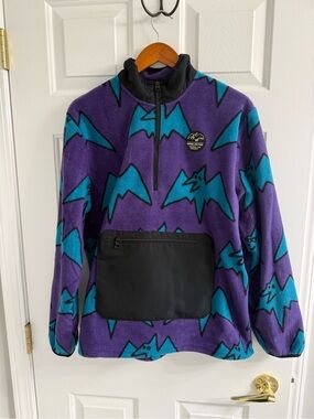 Share Airblaster Fleece 1/2-Zip Jacket - Men's Small - Big Terry Purps